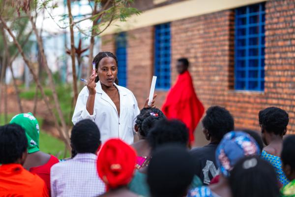 Diane, teaching in Rwanda