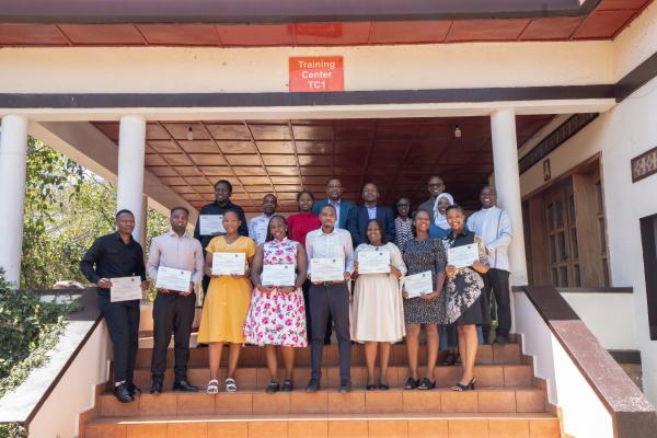 First cohort of nurses and midwives from three districts formally recognized after completing a six-month competency-based training in obstetric ultrasound.