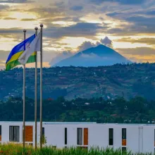The UGHE campus at sunset 