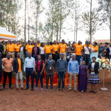 Group photo in Rwanda