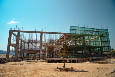 The exterior of Butaro hospital expansion project in Rwanda